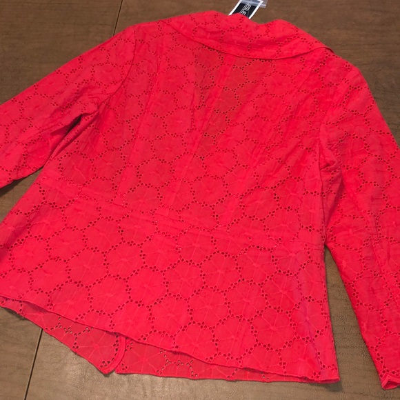 LESLIE STUART Coral Single Button Blazer Jacket - Picture 10 of 11